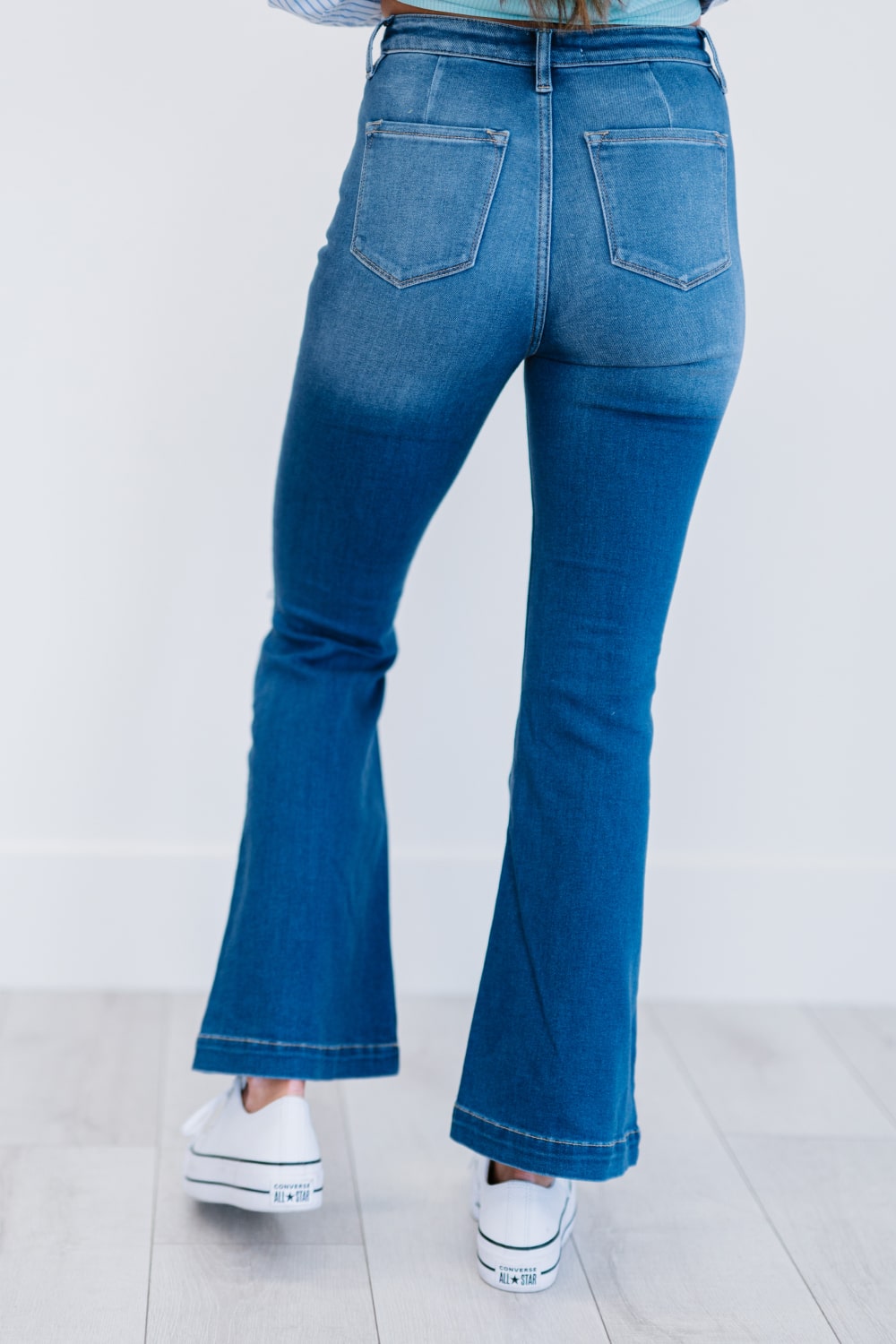 Denim Skies Full Size Run Flare Jeans