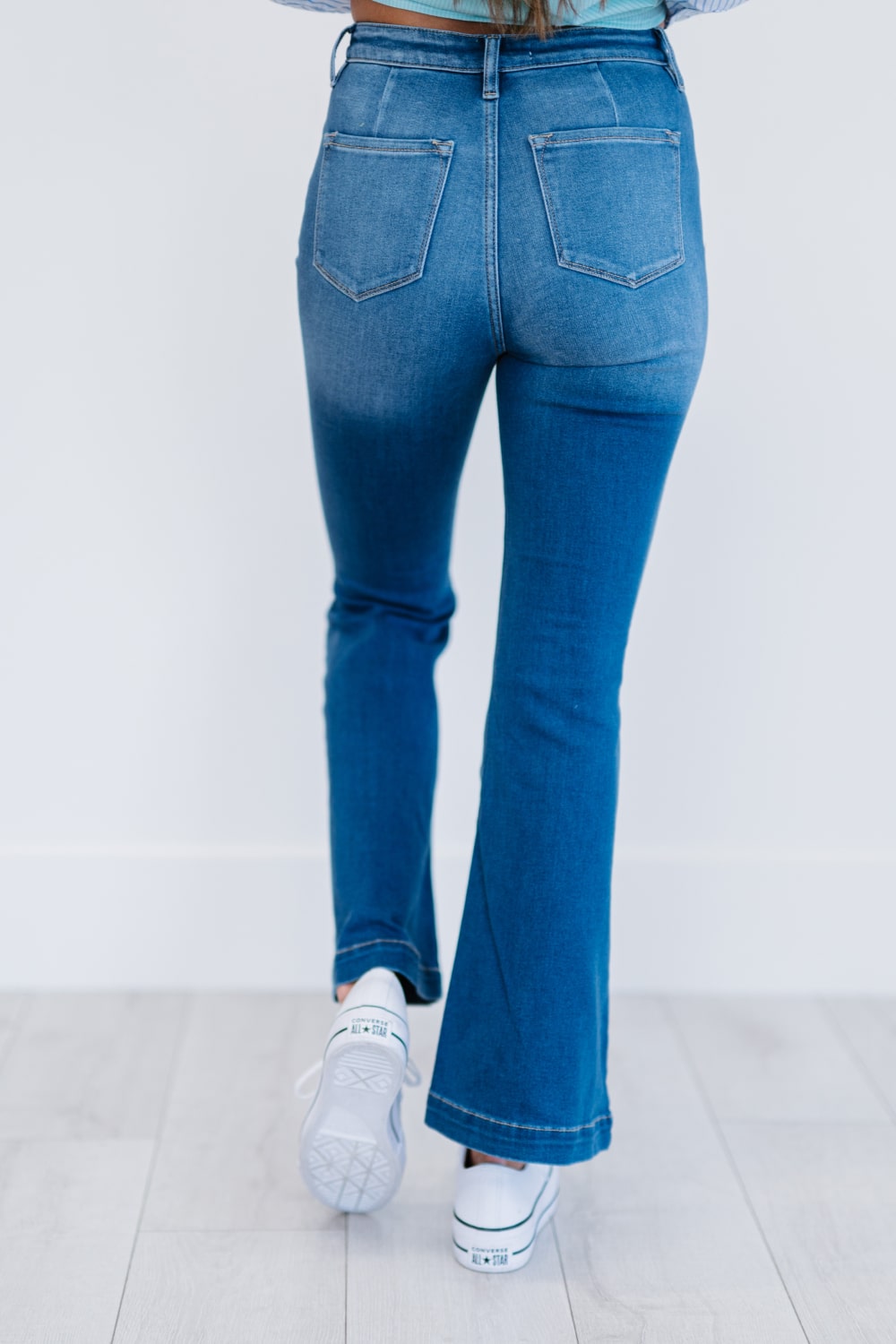 Denim Skies Full Size Run Flare Jeans