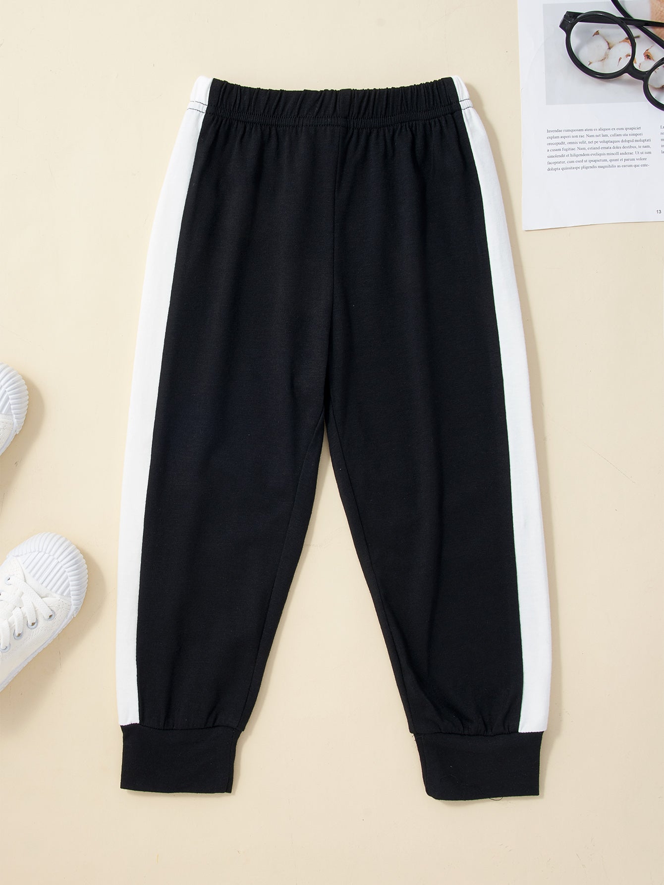 Girls Color Block Side Stripe Set