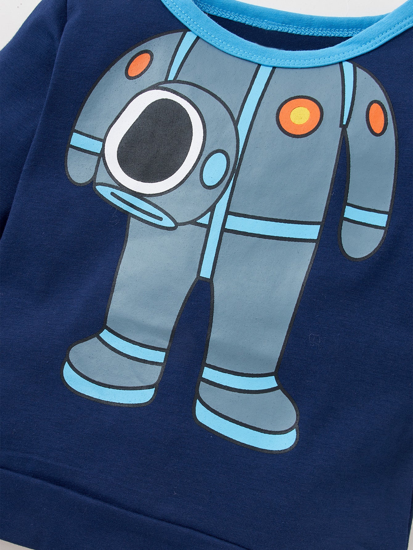 Boys Robot Graphic Top and Pants Set