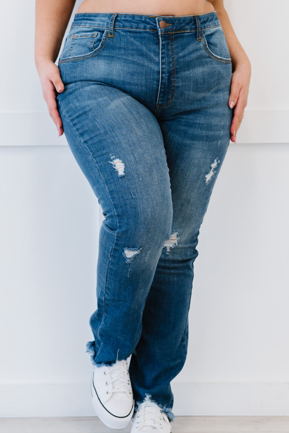 Traveler Full Size Run High-Waisted Straight Jeans