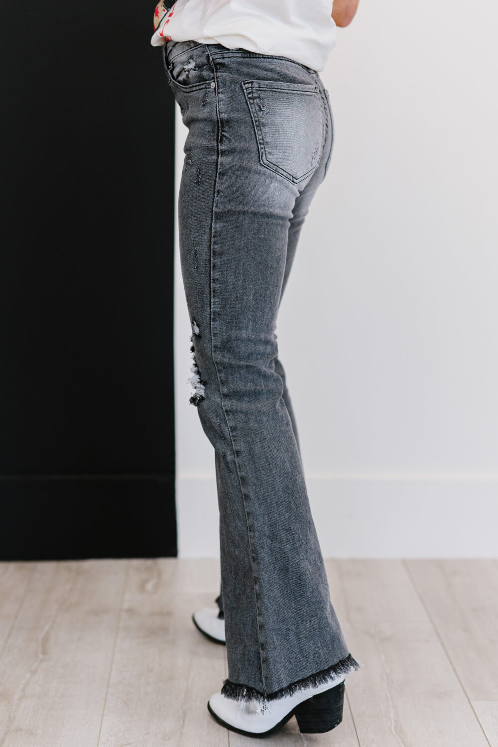 Hometown Girl Full Size Run Flare Jeans
