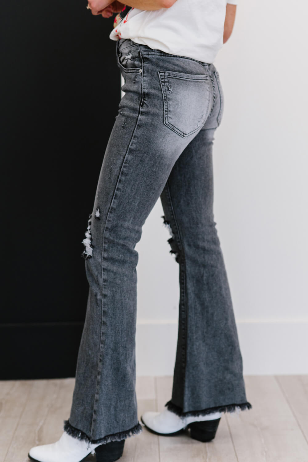 Hometown Girl Full Size Run Flare Jeans