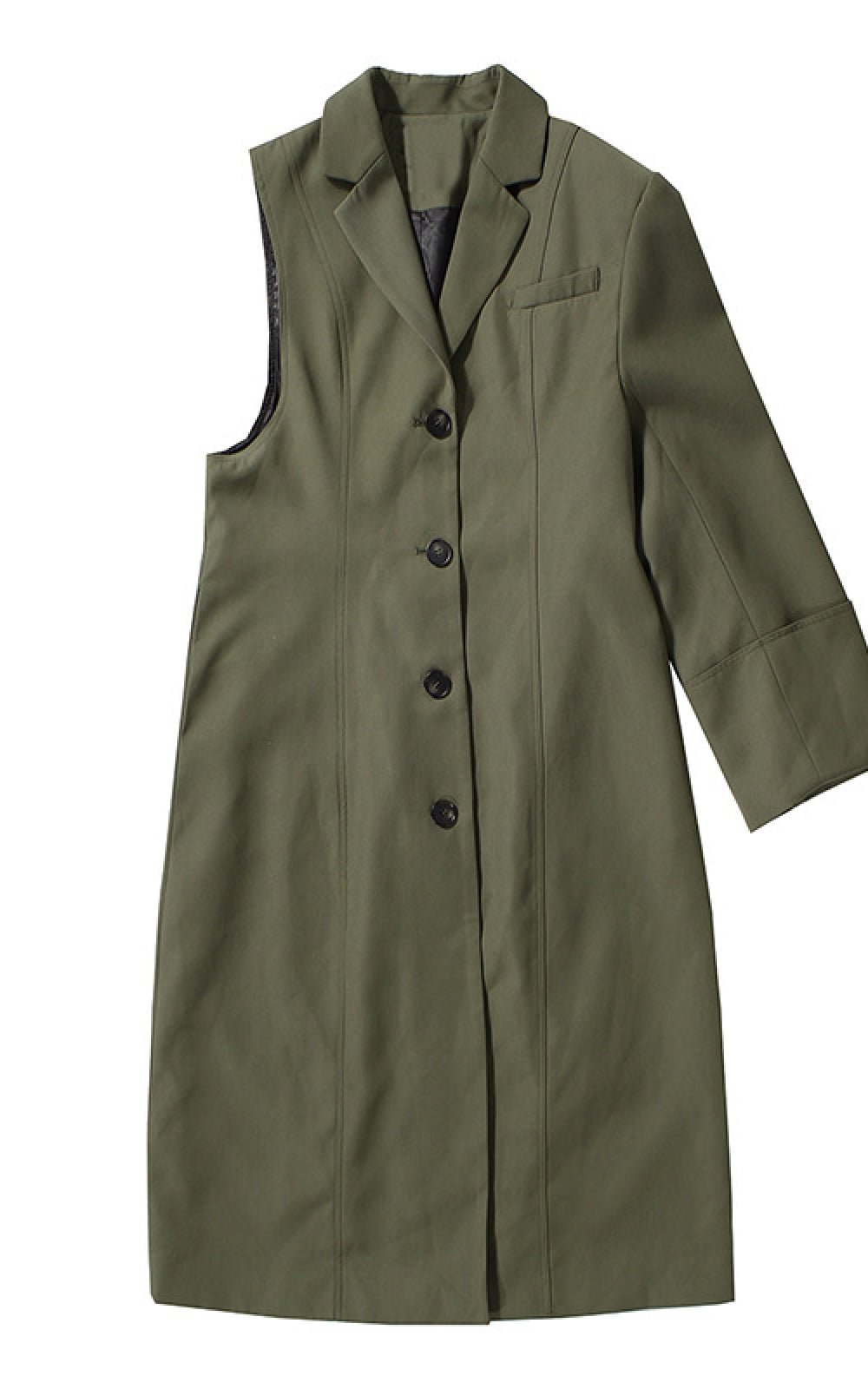 Dream Architect Button Front Two-Piece Trench Coat