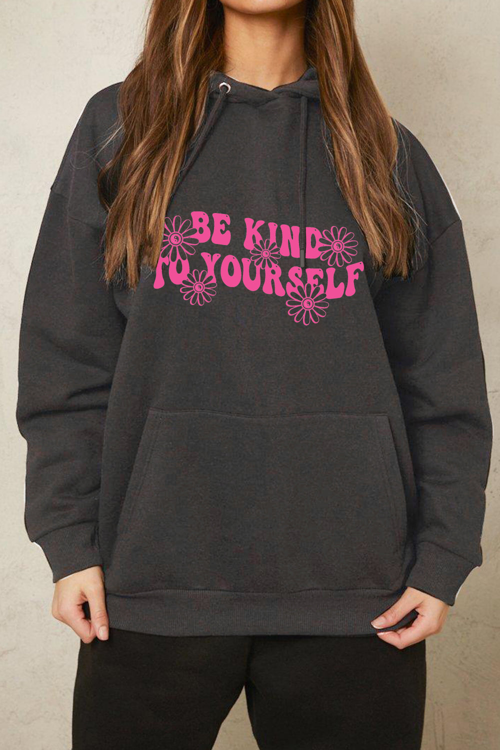 Simply Love Simply Love Full Size BE KIND TO YOURSELF Graphic Hoodie